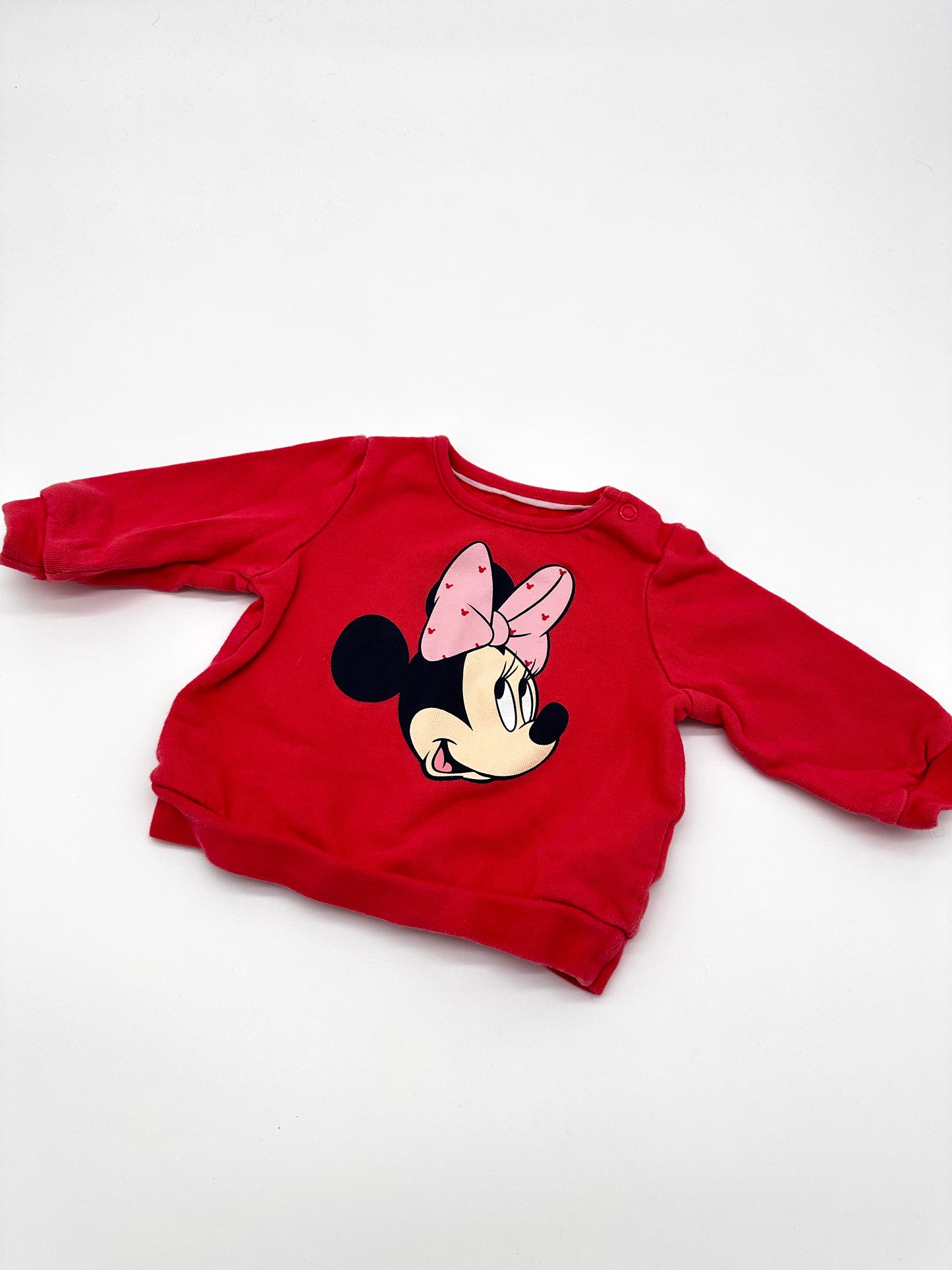 Roter Minnie Mouse Sweatshirt – Gr. 62 (C&A)