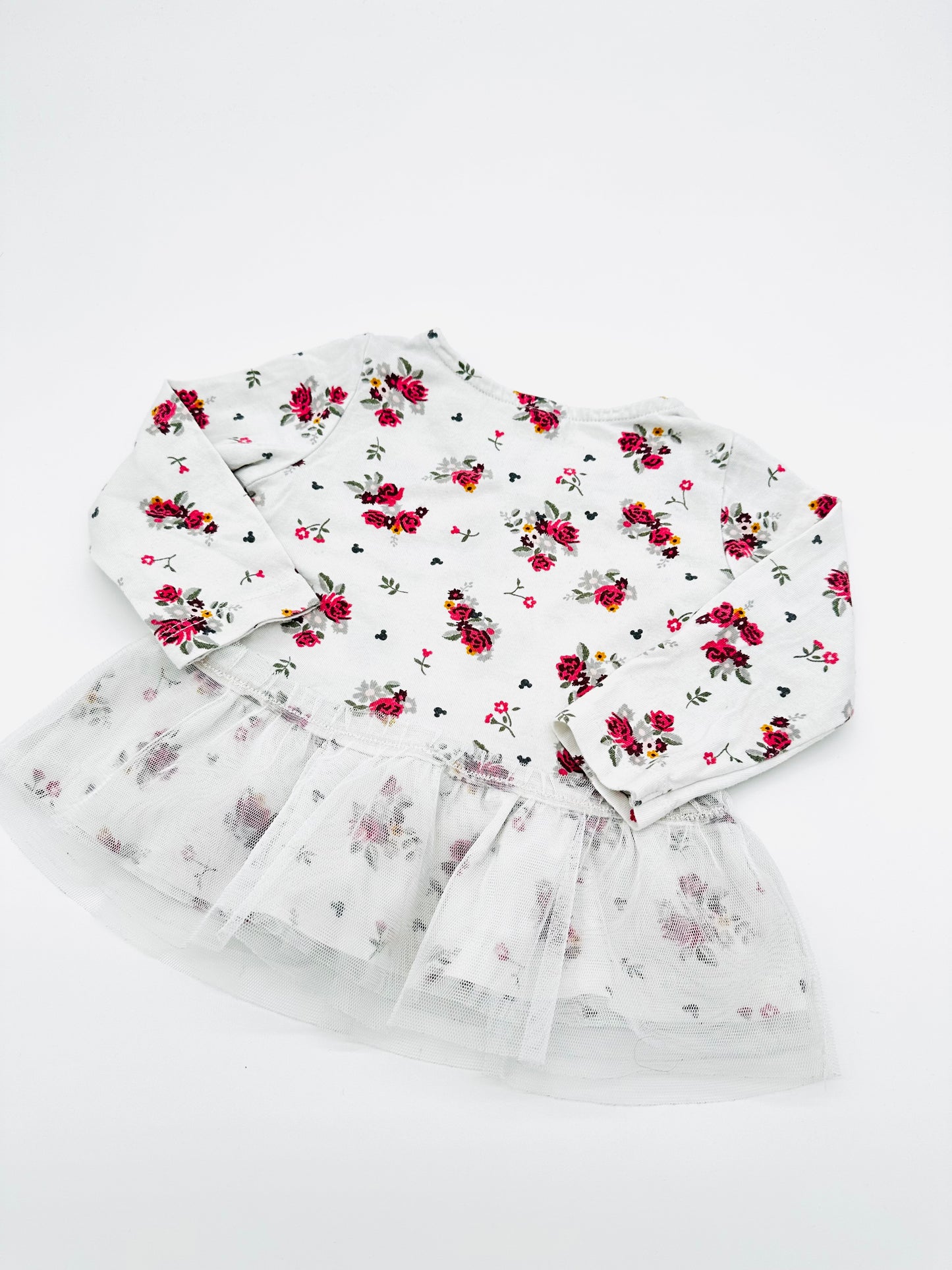Blümchenkleid mit Minnie Mouse – Gr. 68 (C&A)