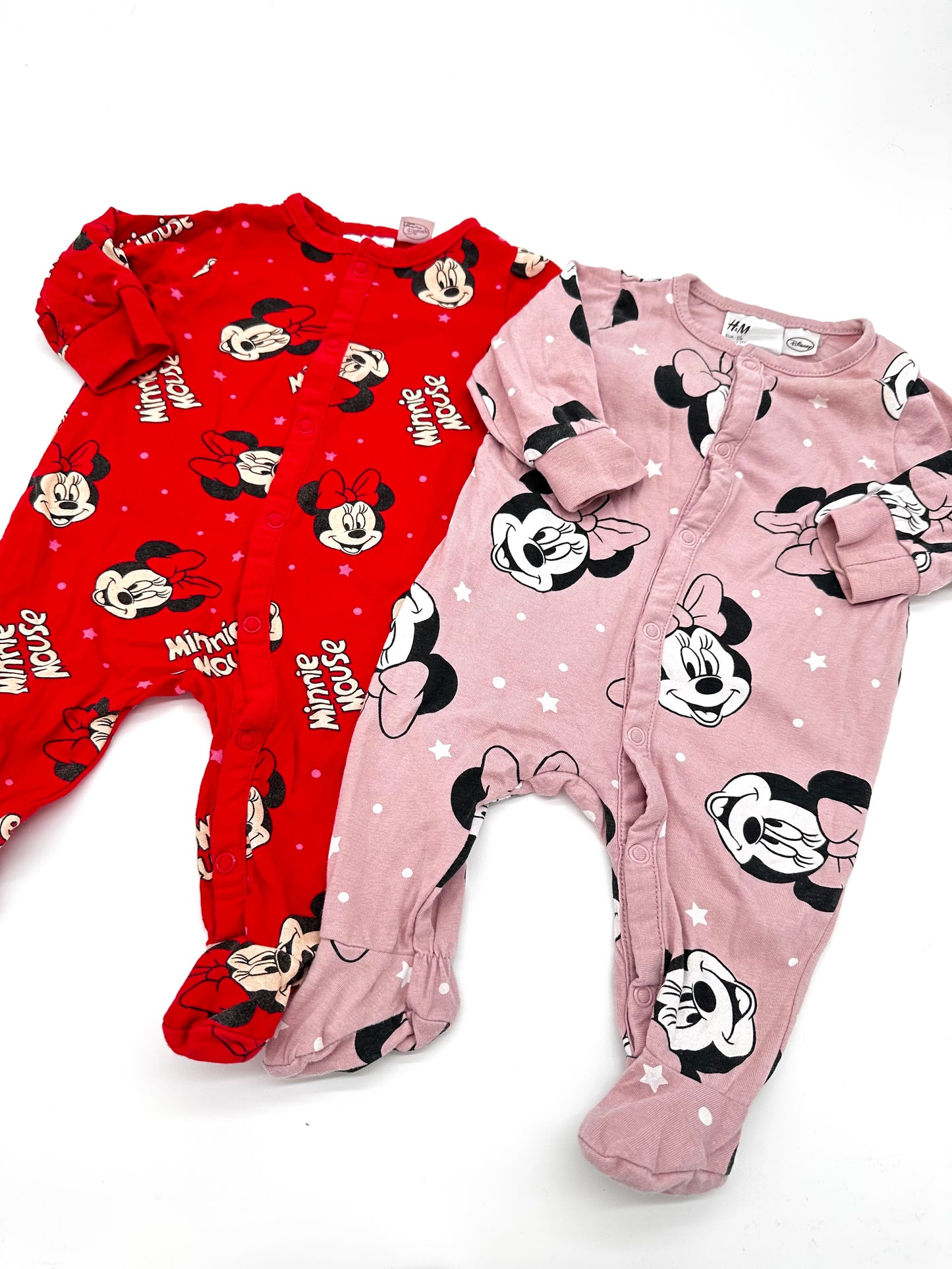 Schlafanzüge Set mit Minnie Mouse - Gr. 56 (H&M)