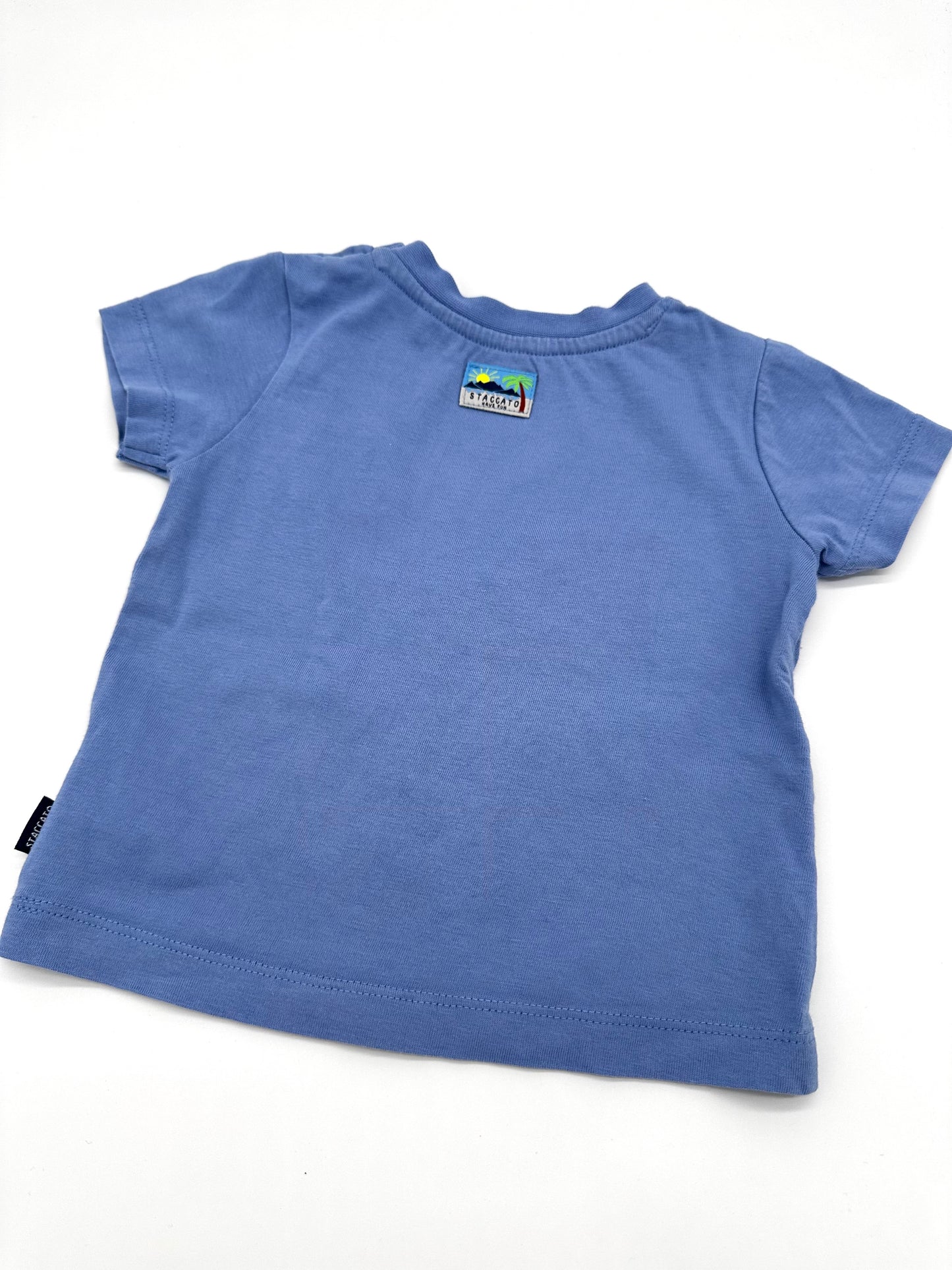 Blaues T-Shirt mit Aufdruck - Gr. 68 (Staccato)