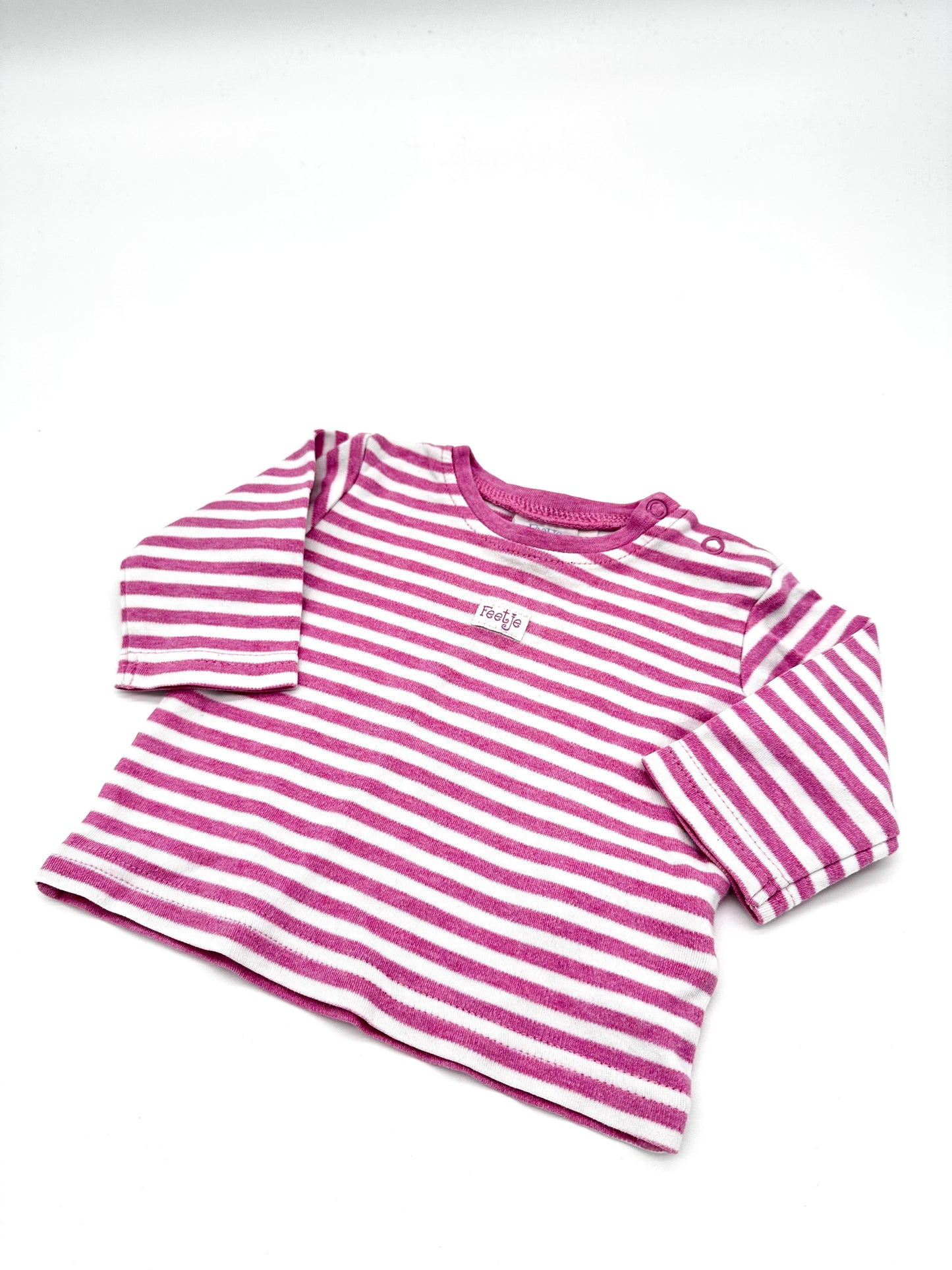 Gestreiftes Langarmshirt - Gr. 62 (Feetje)