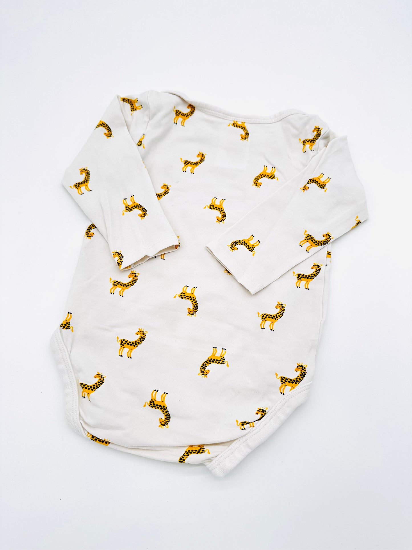 Langarm Body mit Giraffen-Print - H&M (Gr. 68)