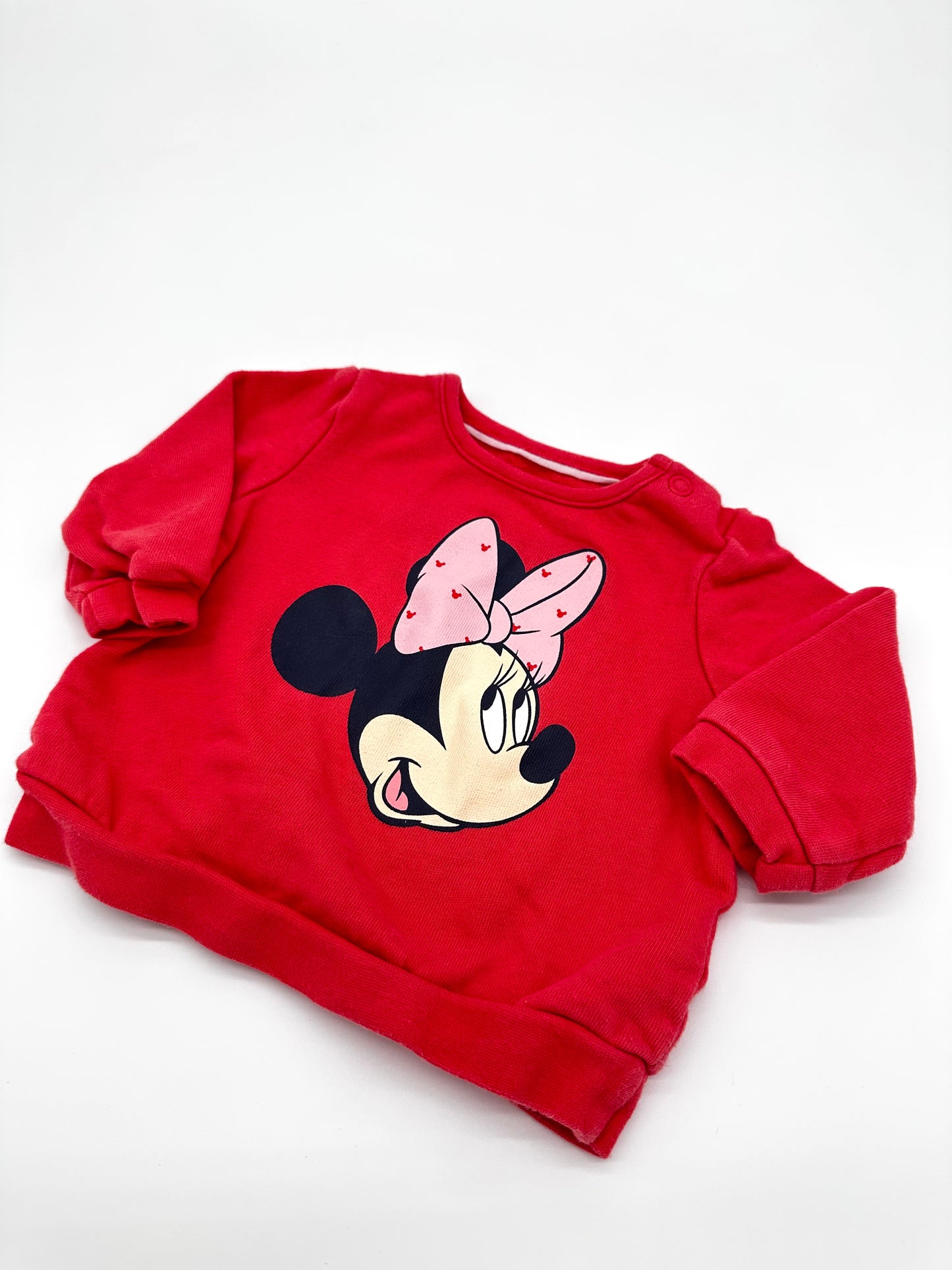 Roter Minnie Mouse Sweatshirt – Gr. 62 (C&A)