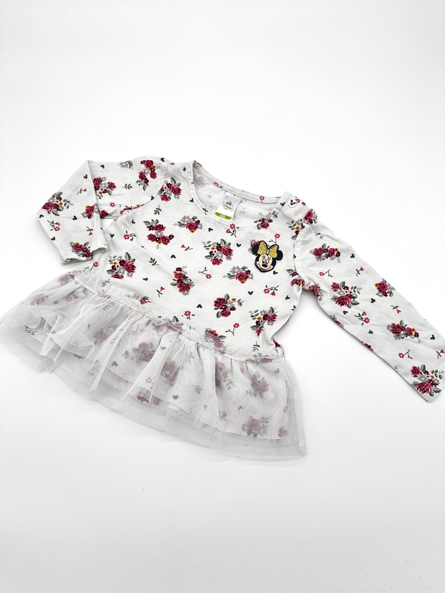Blümchenkleid mit Minnie Mouse – Gr. 68 (C&A)