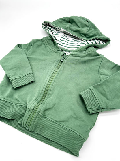 Kapuzenjacke in grün - Gr. 74 (Alana)