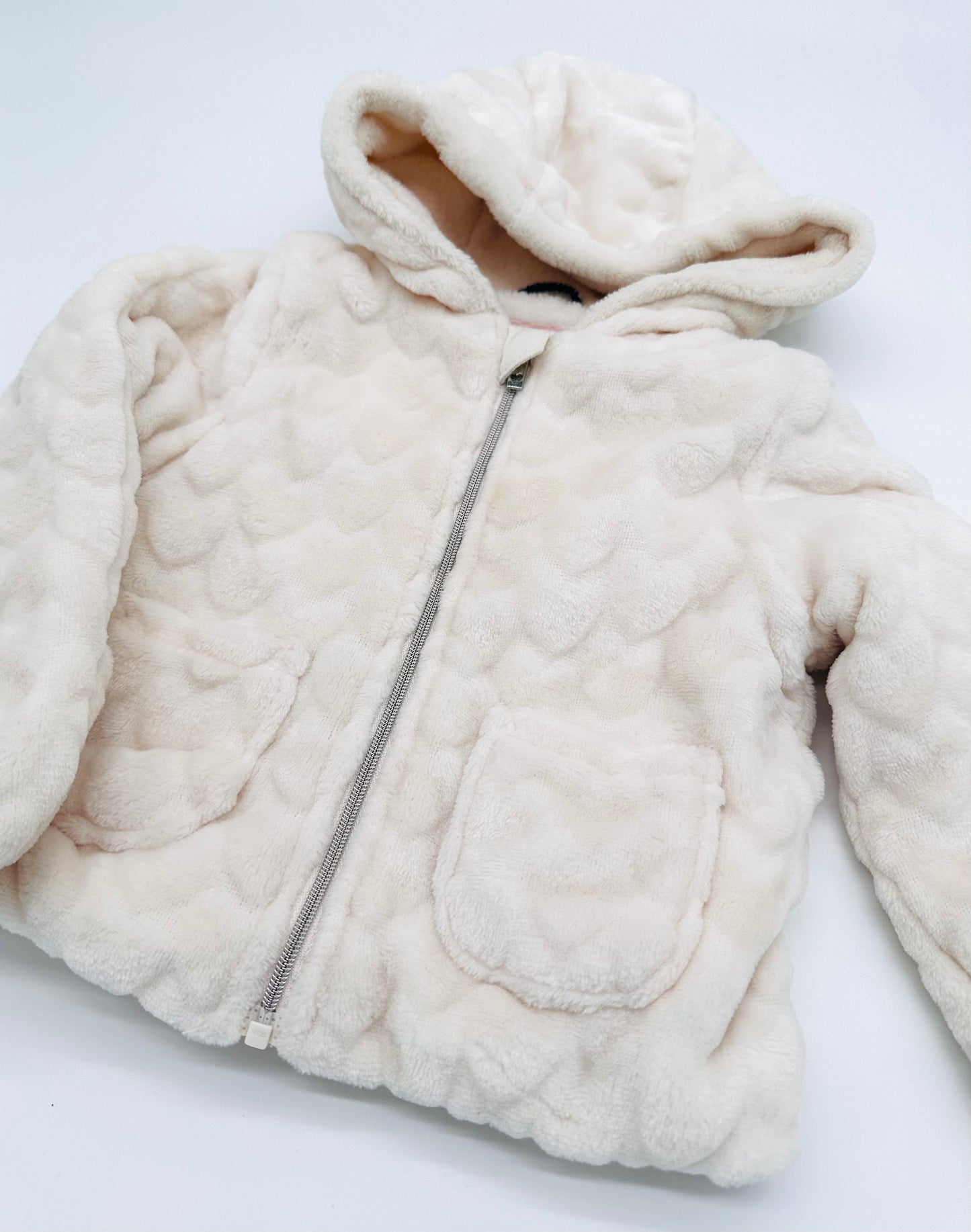 Dicke Winterjacke cremeweiß - Gr. 68 (C&A)