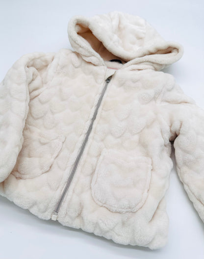 Dicke Winterjacke cremeweiß - Gr. 68 (C&A)