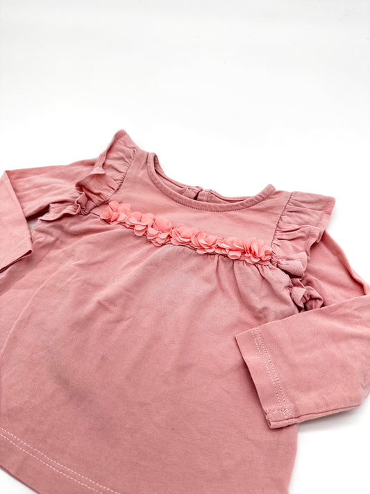 Langarmshirt in altrosa- Gr.68 (C&A)