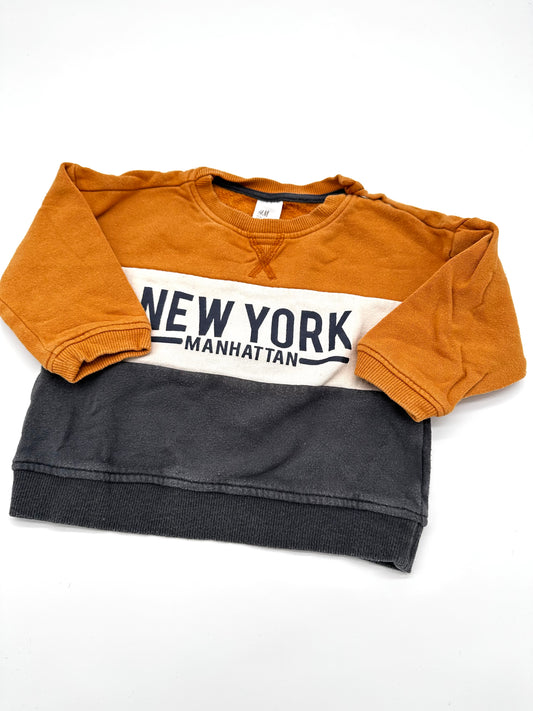 Pullover „New York Manhattan“ - Gr. 74 (H&M)