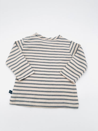Gestreiftes Langarmshirt - Gr. 62 (Feetje)
