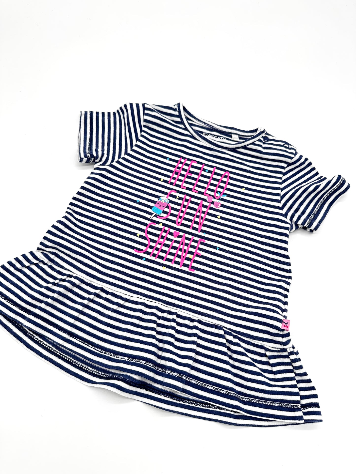 Gestreiftes Kleid - Gr. 68 (Staccato)