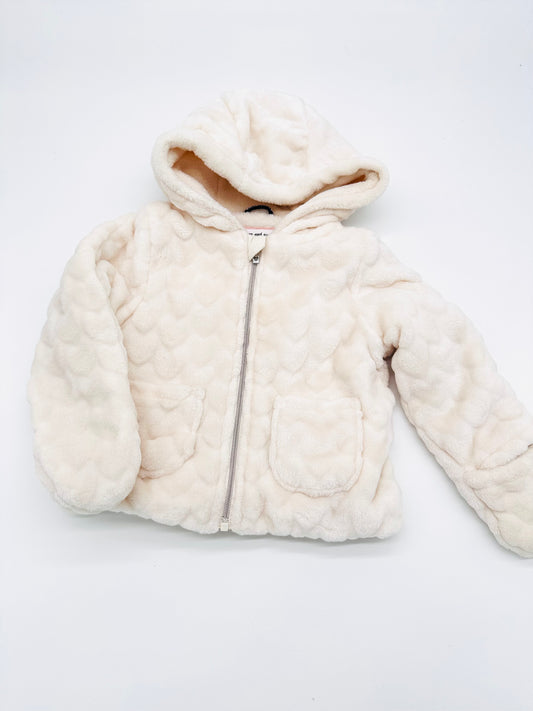 Dicke Winterjacke cremeweiß - Gr. 68 (C&A)