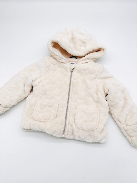 Dicke Winterjacke cremeweiß - Gr. 68 (C&A)