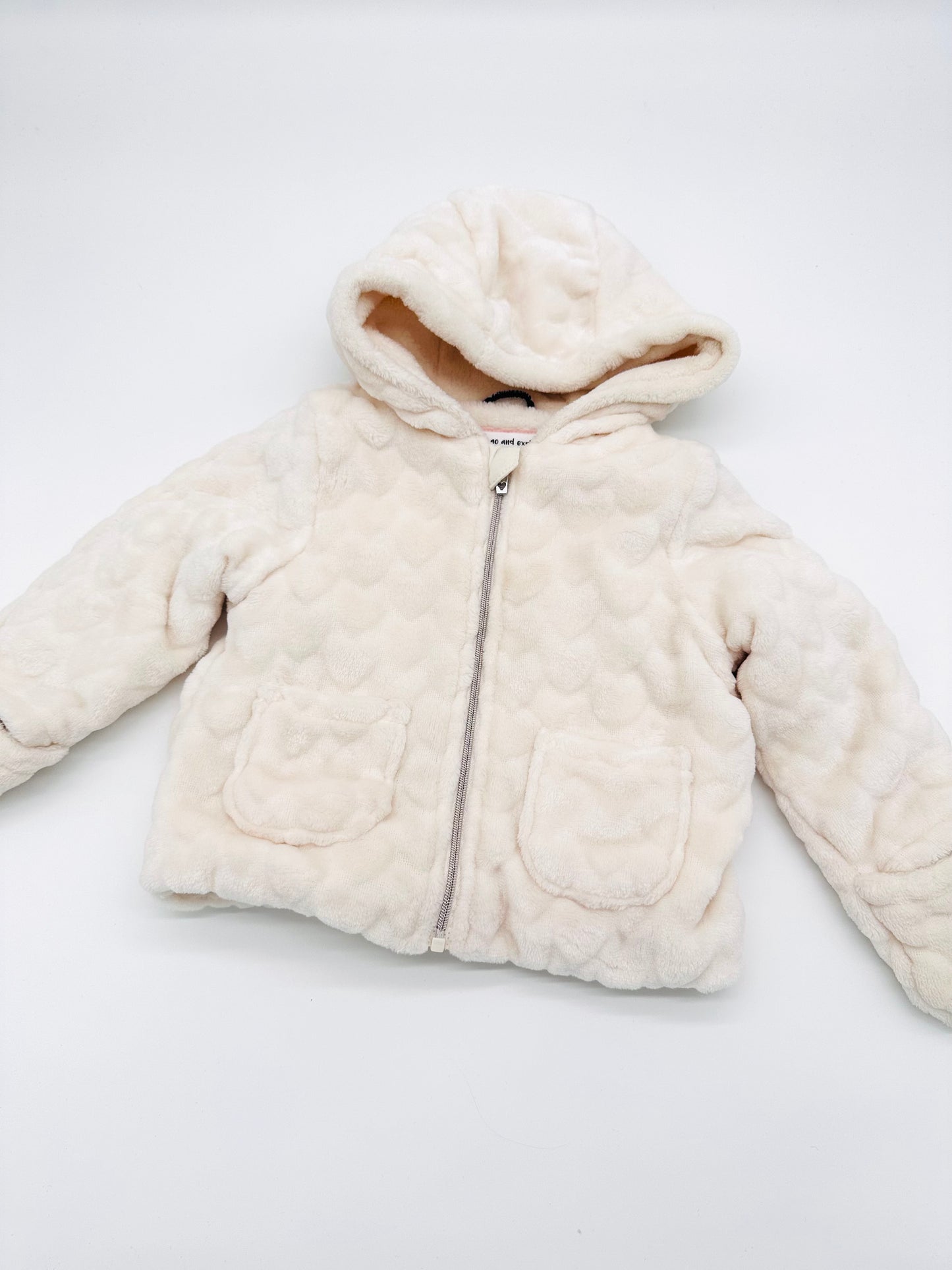 Dicke Winterjacke cremeweiß - Gr. 68 (C&A)