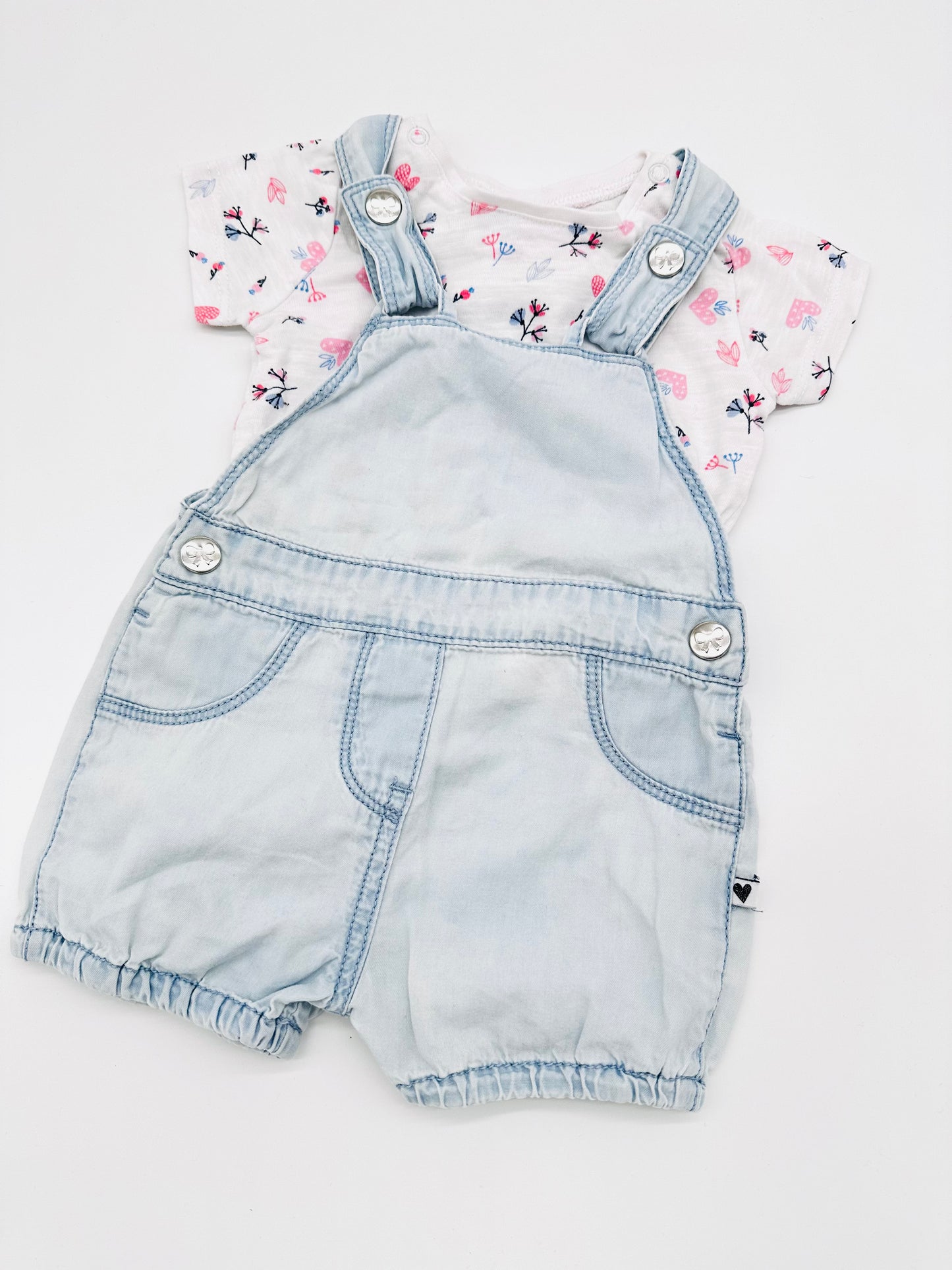Set aus T-Shirt und Latzhose - Topomini (Gr. 62)