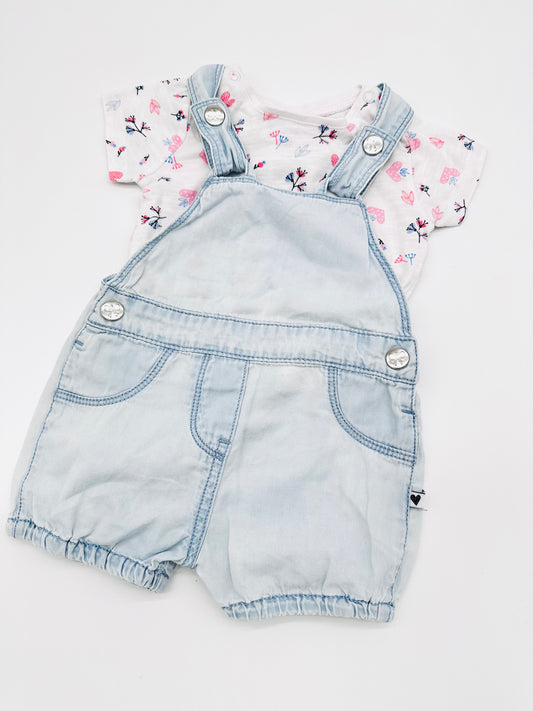 Set aus T-Shirt und Latzhose - Topomini (Gr. 62)