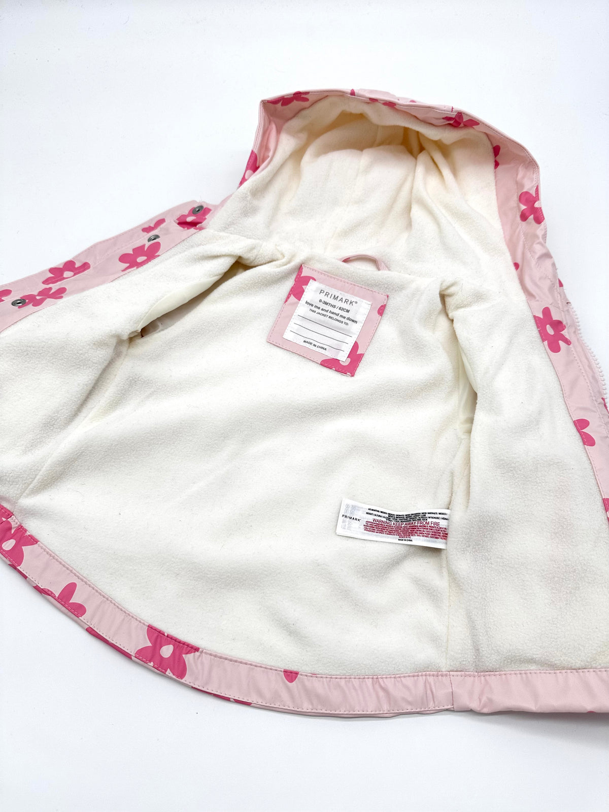 Regenjacke mit Blumenprint - Gr. 50/56 (Primark)