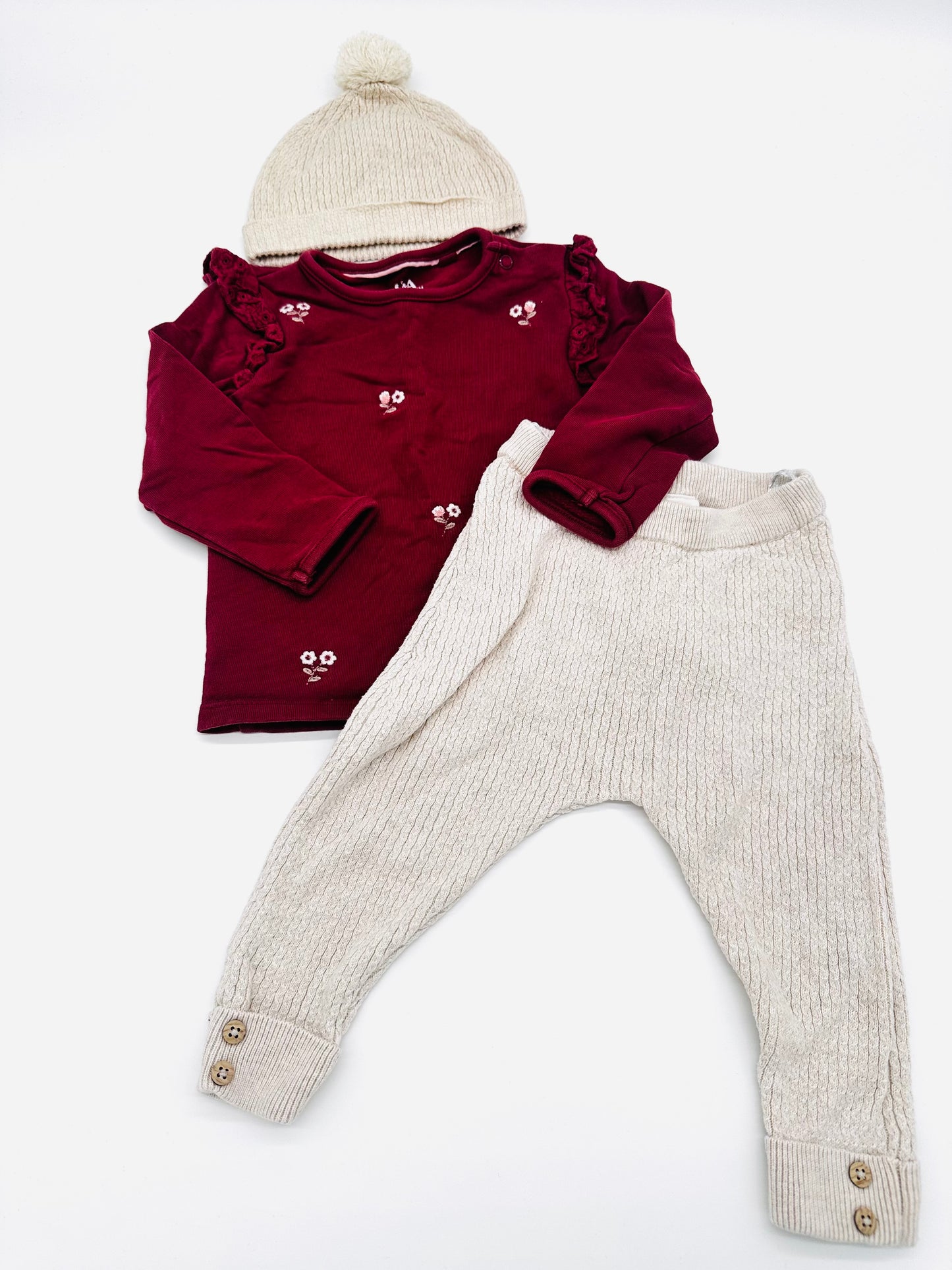 Baby Set mit Mütze - Gr. 74 (C&A)
