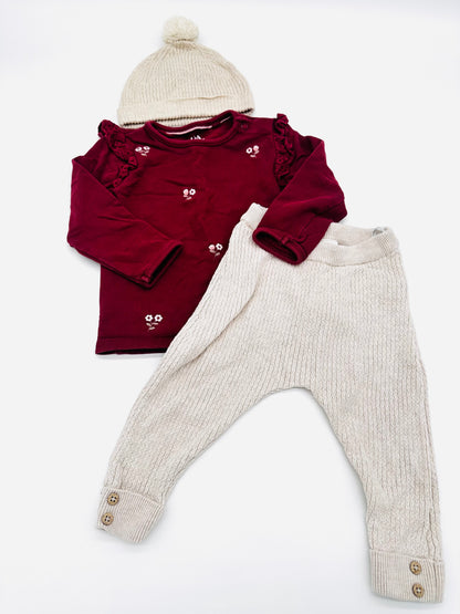 Baby Set mit Mütze - Gr. 74 (C&A)