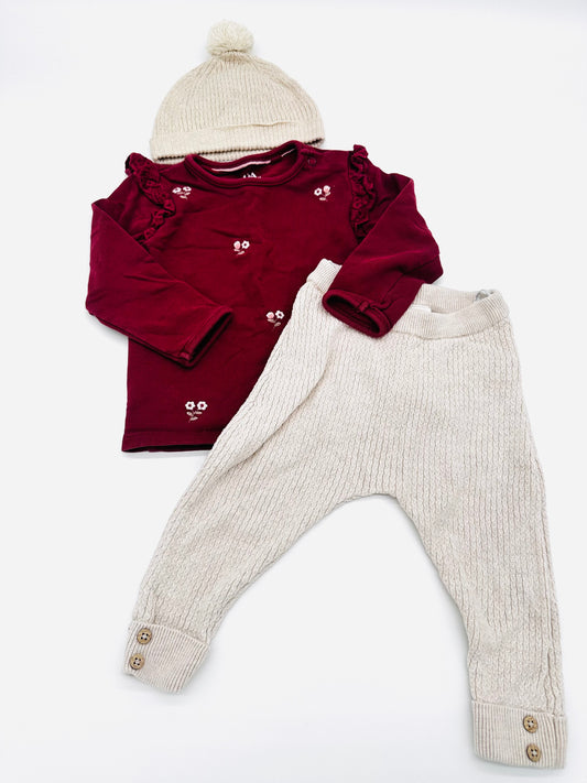 Baby Set mit Mütze - Gr. 74 (C&A)