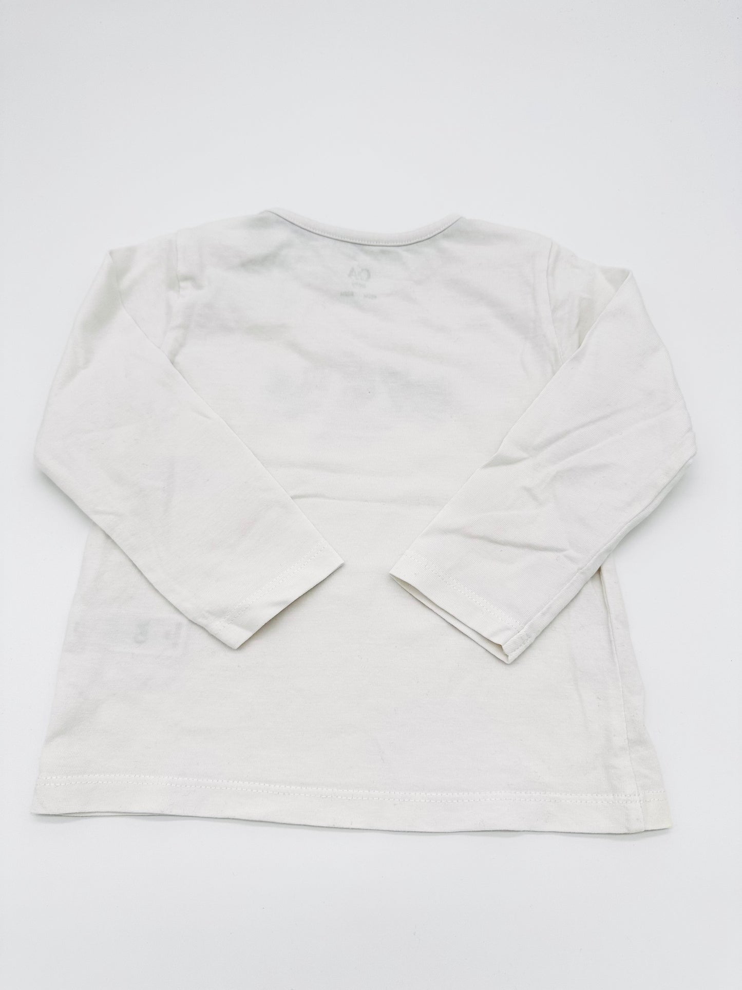 Weißes Langarmshirt - Gr. 80 (C&A)