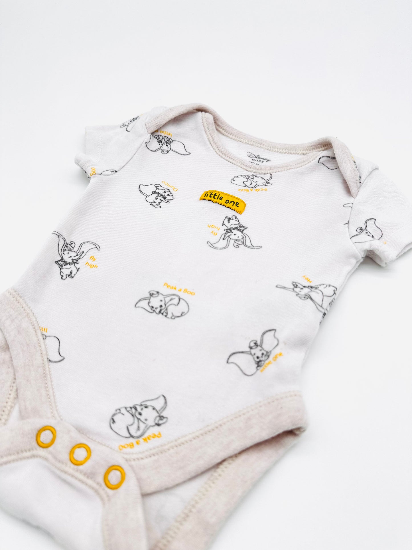 Kurzarm-Body mit Dumbo-Print - Primark (Gr. 50/56)