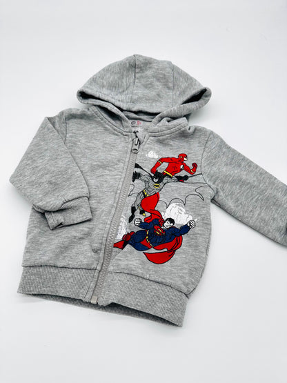 Kapuzenpullover in grau - Gr. 80 (Primark)