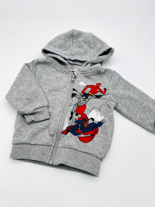 Kapuzenpullover in grau - Gr. 80 (Primark)