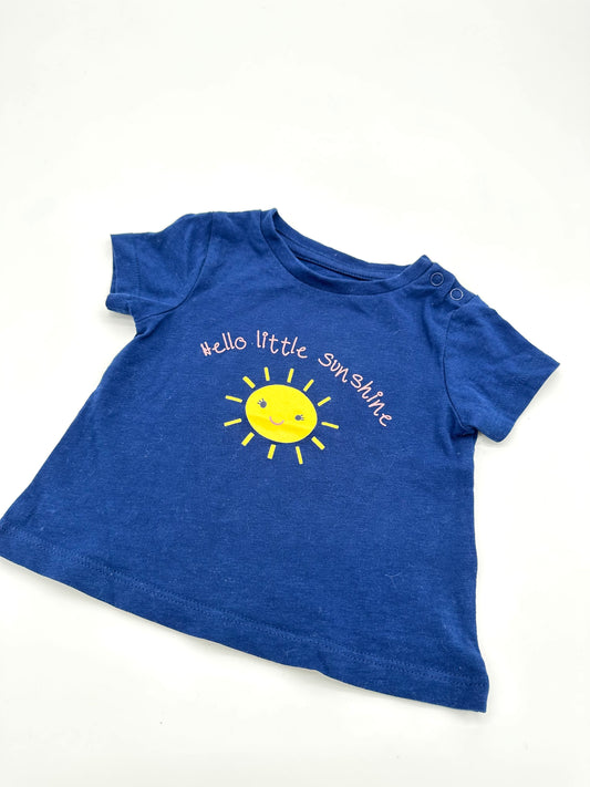Blaues T-Shirt - Gr. 62 (Manguun)