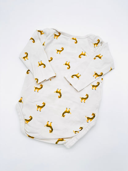 Langarm Body mit Giraffen-Print - H&M (Gr. 68)