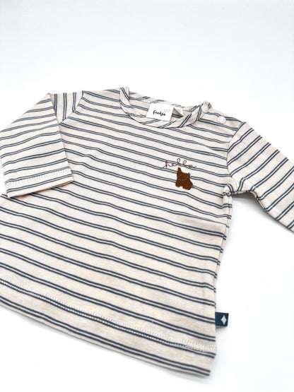 Gestreiftes Langarmshirt - Gr. 62 (Feetje)