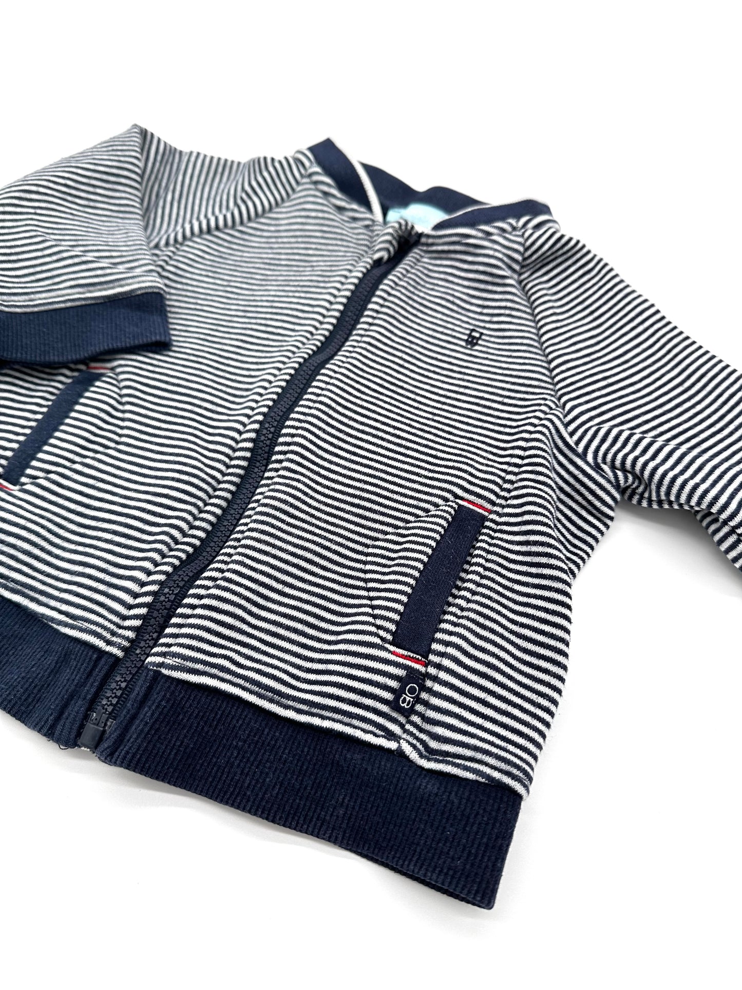 Gestreifte Sweatjacke - Obaibi (Gr.74)