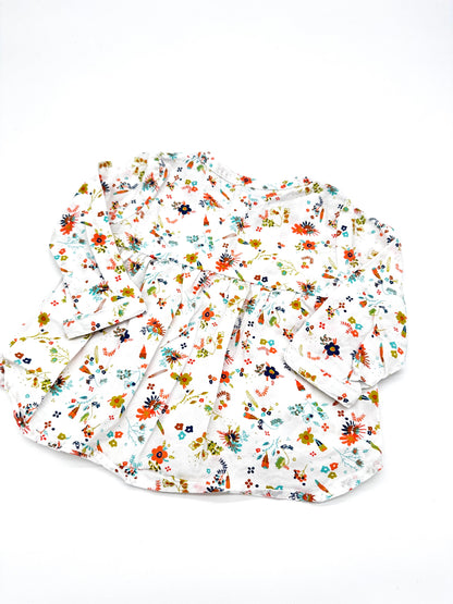 Bluse mit Blumenmuster - Gr.74 (Vertbaudet)