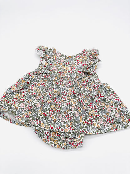 Body-Kleid mit Blumenmuster - Gr. 50 (H&M)