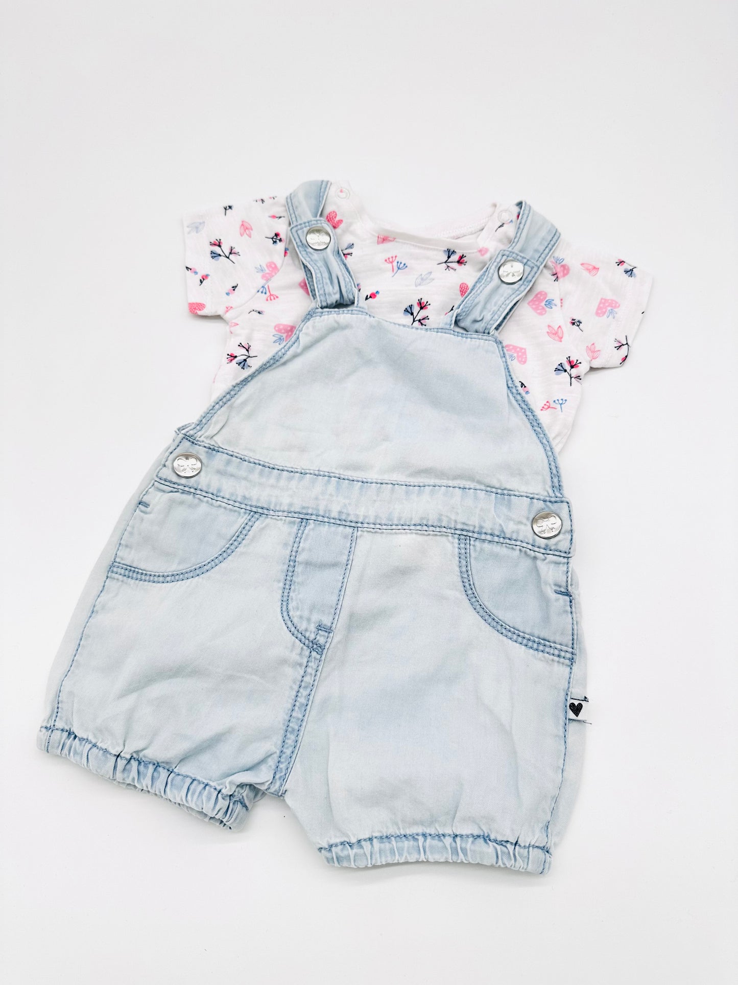 Set aus T-Shirt und Latzhose - Topomini (Gr. 62)