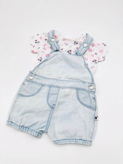 Set aus T-Shirt und Latzhose - Topomini (Gr. 62)