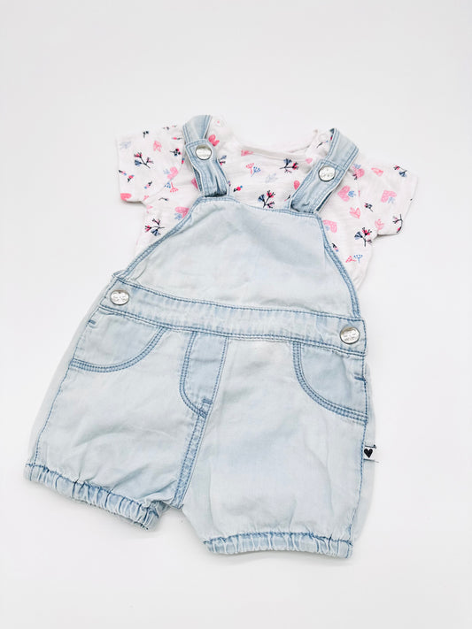 Set aus T-Shirt und Latzhose - Topomini (Gr. 62)