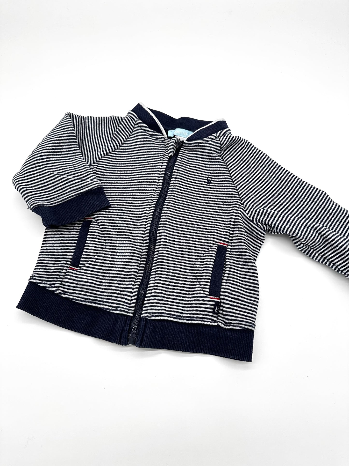 Gestreifte Sweatjacke - Obaibi (Gr.74)