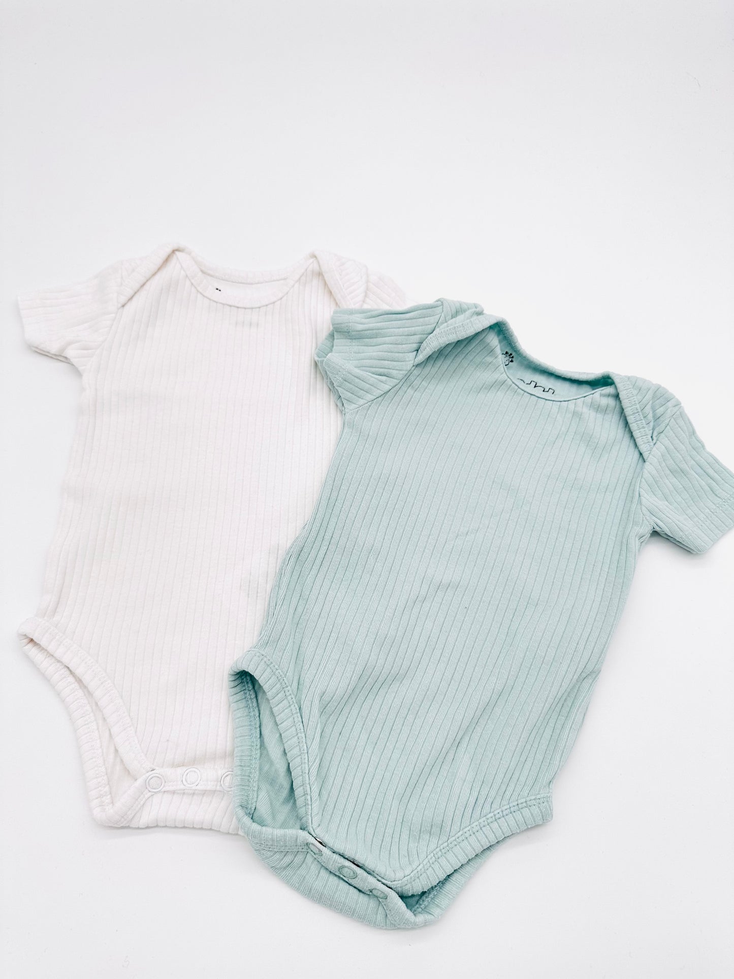 2 er Body Set gerippt - Gr. 62/68 (Hoodadoo)
