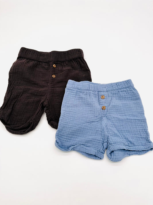 2er- Set Musselin Shorts - Gr. 74 (Topomini und Lily & Dan)