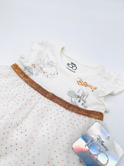 Disney 100 Kleid mit Glitzergürtel – Gr. 50/56 (Primark)