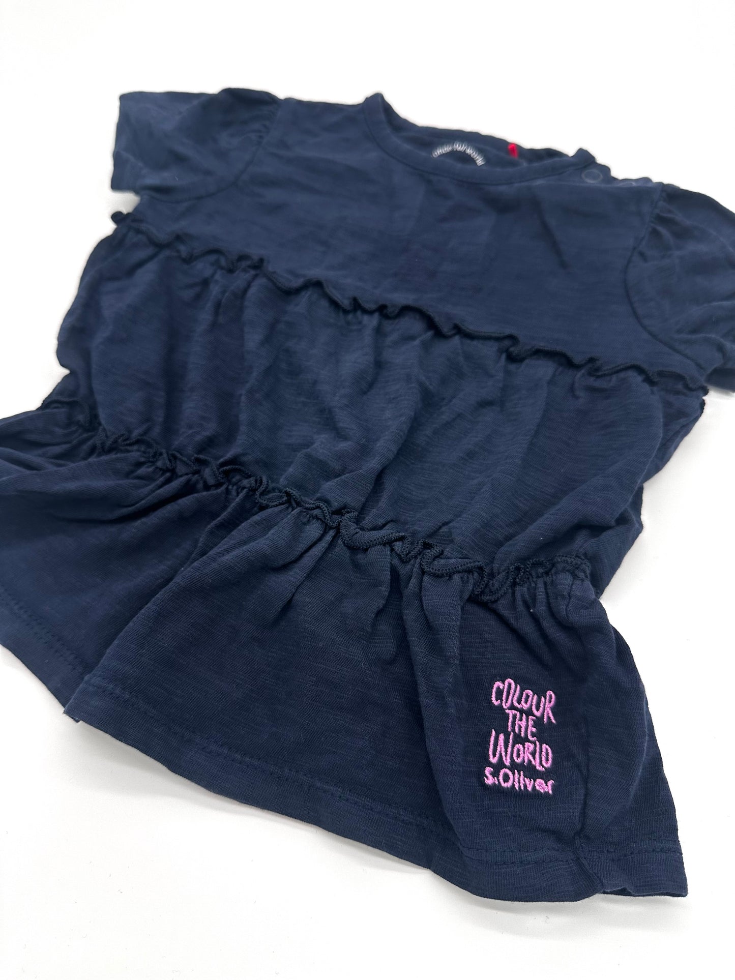 Dunkelblaues T-Shirt - Gr. 74 (S. Oliver)