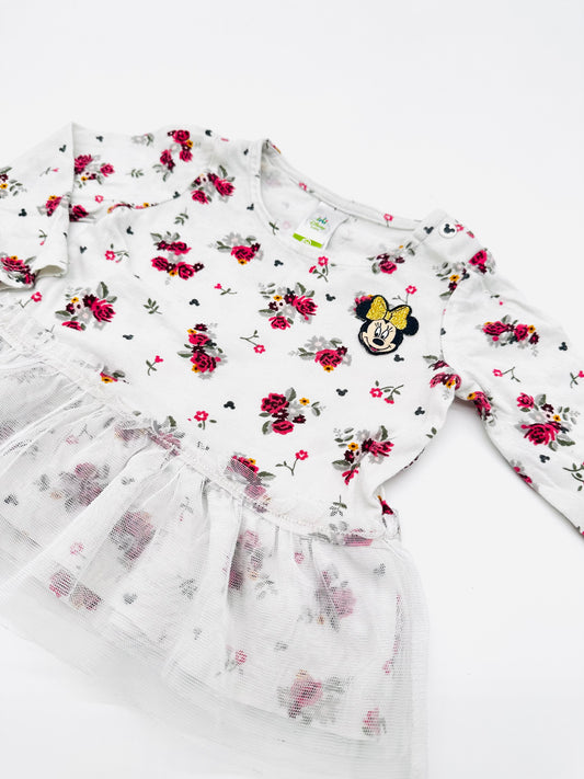 Blümchenkleid mit Minnie Mouse – Gr. 68 (C&A)