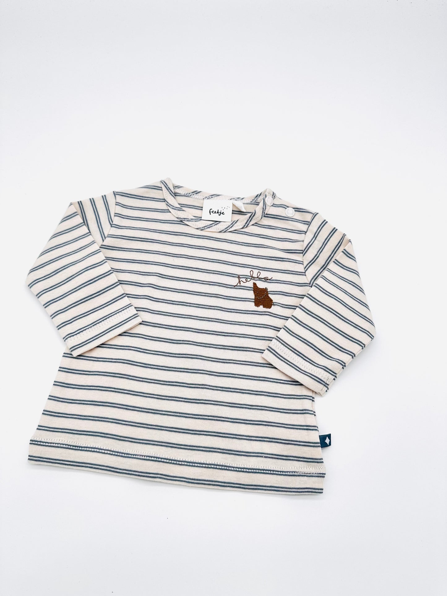 Gestreiftes Langarmshirt - Gr. 62 (Feetje)