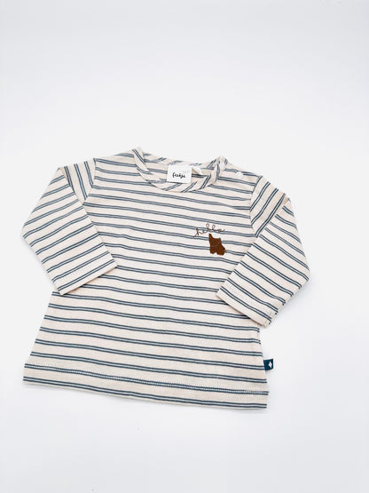 Gestreiftes Langarmshirt - Gr. 62 (Feetje)