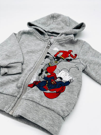 Kapuzenpullover in grau - Gr. 80 (Primark)