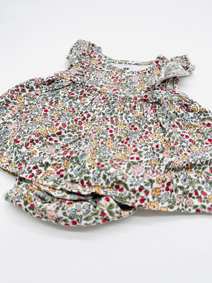 Body-Kleid mit Blumenmuster - Gr. 50 (H&M)