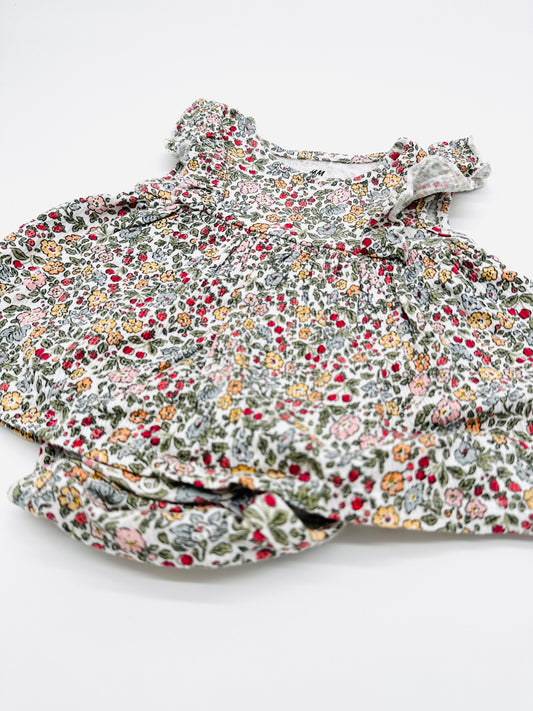 Body-Kleid mit Blumenmuster - Gr. 50 (H&M)