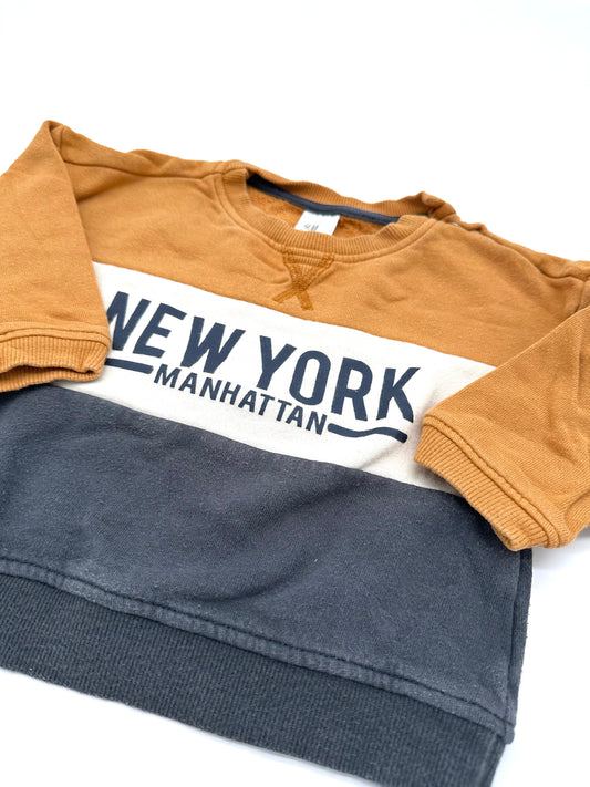 Pullover „New York Manhattan“ - Gr. 74 (H&M)