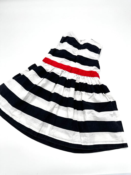 Gestreiftes Sommerkleid - Gr. 80 (Blue Seven)